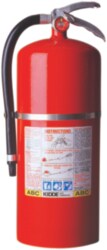Strap Bracket: Dry Chemical, 7.25" Dia, 20 lb Capacity, Pressure Gauge