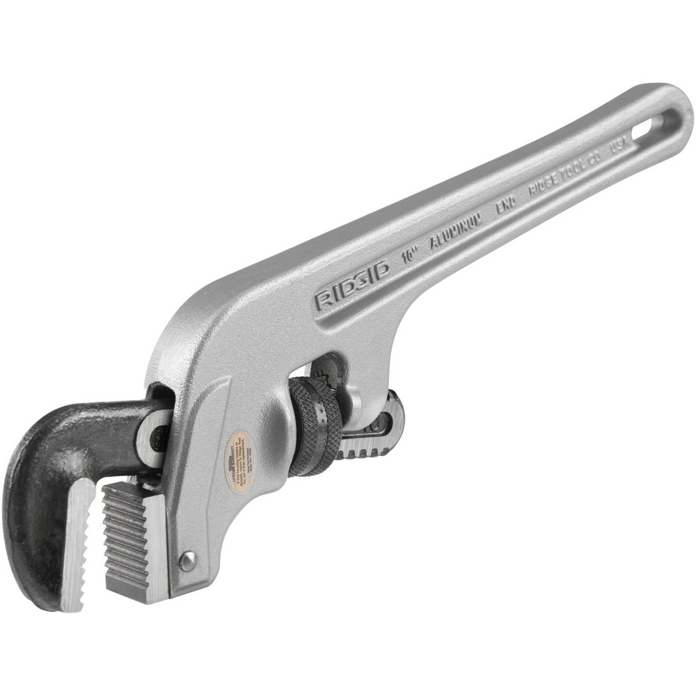 End Pipe Wrench: 3/8 to 1-1/2", 10" OAL, Aluminum