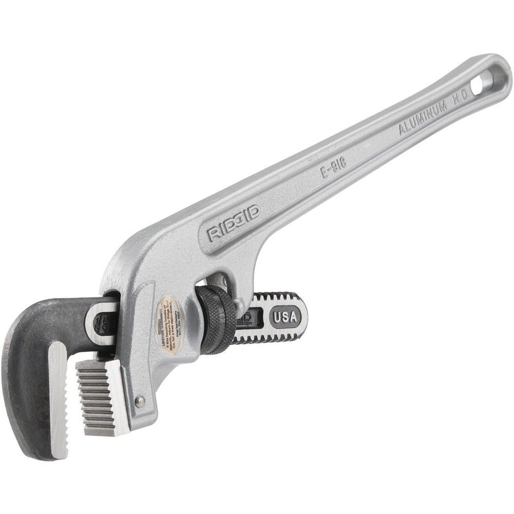 End Pipe Wrench: 3/8 to 2-1/2", 18" OAL, Aluminum