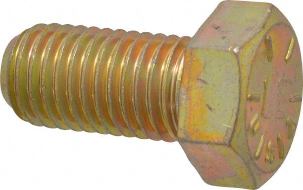 Made in USA Hex Head Cap Screw: 3/4-10 x 1-1/2″, Grade Steel, Zinc  Yellow Dichromate Finish 05661152 MSC Industrial Supply