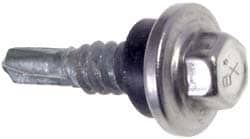 Sheet Metal Screw: #17-14, Hex Washer Head, Hex