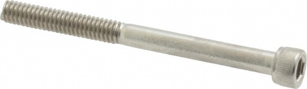 Value Collection R40663249 Hex Head Cap Screw: #8-32 x 2", Grade 18-8 Stainless Steel Image