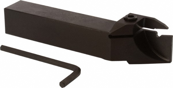 Seco 0.53" Max Depth, External Right Hand Indexable Grooving/Cutoff Toolholder - 6" OAL, 1" x 1" Shank, Uses LCMR Inserts, CFPR Toolholder, Series