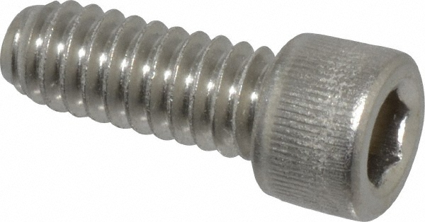 Value Collection 198621 Hex Head Cap Screw: 1/4-20 x 5/8", Grade 18-8 Stainless Steel Image