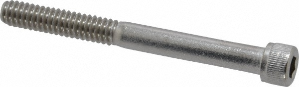 Value Collection 199554 Hex Head Cap Screw: 1/4-20 x 2-1/2", Grade 18-8 Stainless Steel Image
