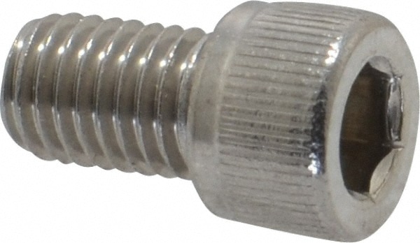 Value Collection R40694440 Hex Head Cap Screw: 1/4-28 x 3/8", Grade 18-8 Stainless Steel Image