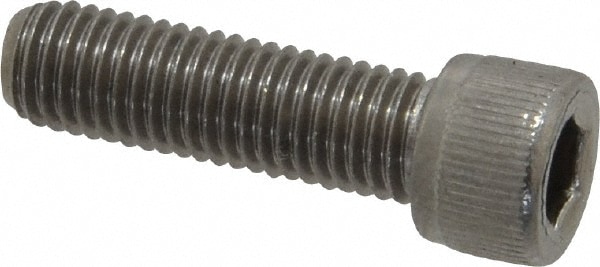 Value Collection R40694486 Hex Head Cap Screw: 1/4-28 x 7/8", Grade 18-8 Stainless Steel Image