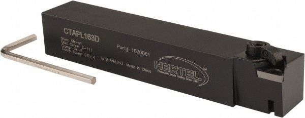 Hertel 1000061 LH CTAP 0° Positive Rake Indexable Turning Toolholder 