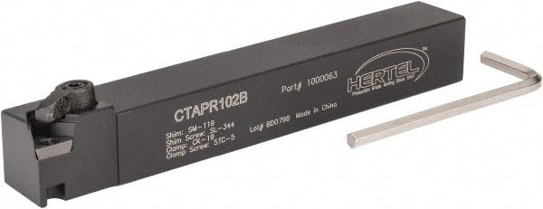 Hertel 1000063 RH CTAP 0° Positive Rake Indexable Turning Toolholder Image