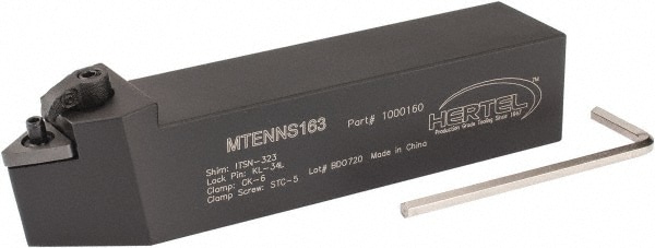 Hertel 1000160 Neutral MTEN -10° Negative Rake Indexable Turning Toolholder Image