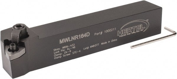Hertel 1000211 RH MWLN -5° Negative Rake Indexable Turning Toolholder 