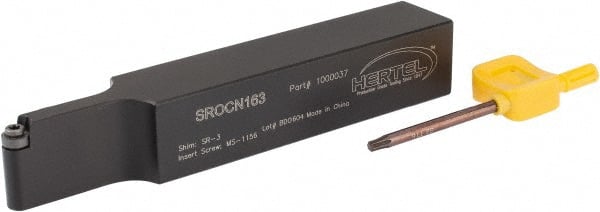 Hertel 1000037 Neutral SROC 0° Neutral Rake Indexable Turning Toolholder 