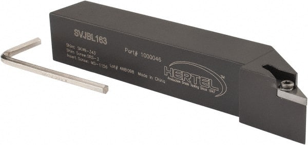 Hertel 1000046 LH SVJB Neutral Rake Indexable Turning Toolholder 