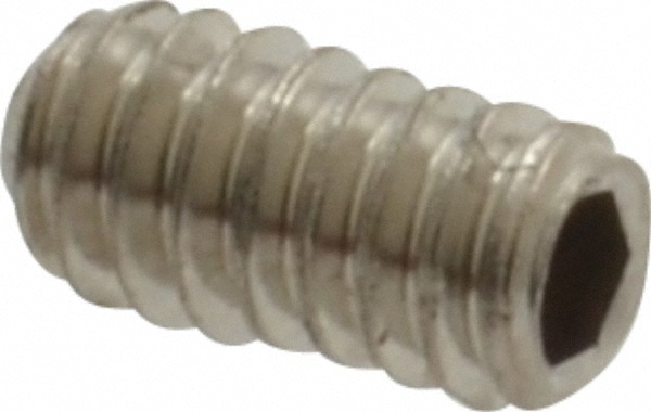 Value Collection R40342129 Set Screw: #3-48 x 3/16", Cup Point, Stainless Steel, Grade 18-8 Image