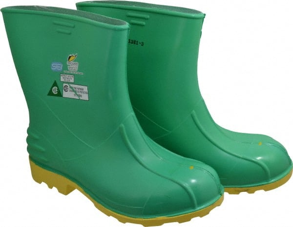 Dunlop Protective Footwear 87015.L Work Boot: Size 11 to 12, 11" High, Polyvinylchloride, Steel Toe 
