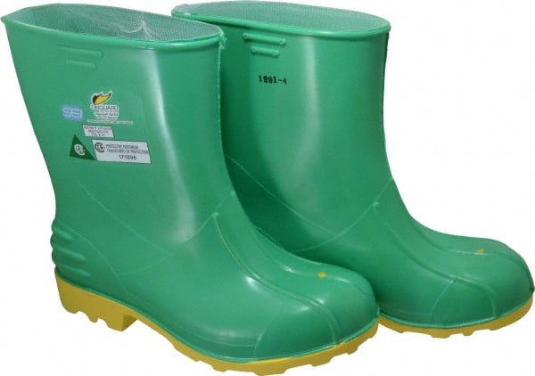 Dunlop Protective Footwear 87015.M Work Boot: Size 9 to 10, 11" High, Polyvinylchloride, Steel Toe 