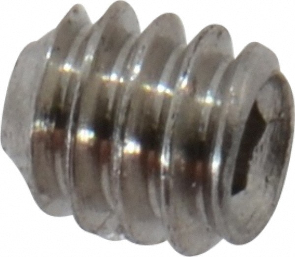 Value Collection R40314441 Set Screw: #0-80 x 1/16", Cup Point, Stainless Steel, Grade 18-8 Image