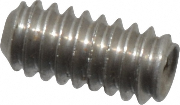 Value Collection R40314482 Set Screw: #0-80 x 1/8", Cup Point, Stainless Steel, Grade 18-8 Image