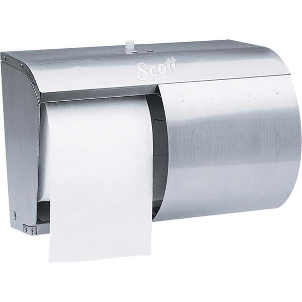 Scott 9606 Coreless Double Roll Stainless Steel Toilet Tissue Dispenser 