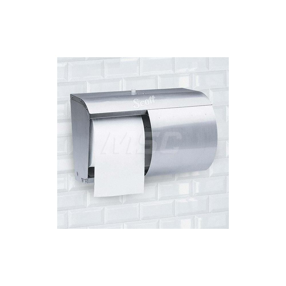 Scott Coreless Double Roll Stainless Steel Toilet Tissue Dispenser