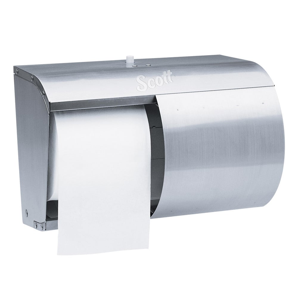 Coreless Double Roll Stainless Steel Toilet Tissue Dispenser