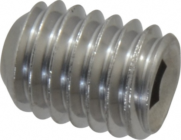 Value Collection R40322402 Set Screw: 3/8-16 x 1/2", Cup Point, Stainless Steel, Grade 18-8 Image