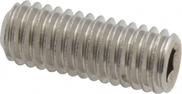 Value Collection R40322142 Set Screw: 3/8-16 x 1", Cup Point, Stainless Steel, Grade 18-8 Image