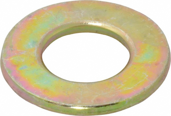 Value Collection AHSW063OY 5/8" Screw SAE Flat Washer: Steel, Zinc Yellow Dichromate Finish Image