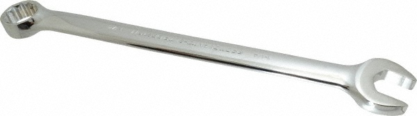Combination Wrench: 1-1/4" Head Size, 15 deg Offset - 16-7/8" OAL, Steel, Chrome Finish, Tether Capable