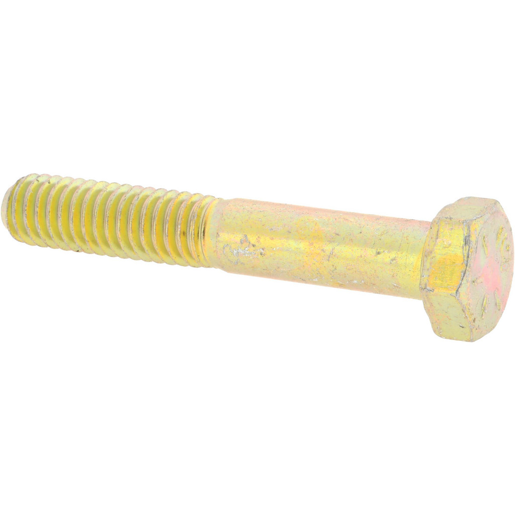 5/16-18 x 1-1/4 Conquest Grade 8 Non-Serrated Flange Bolt - Zinc Yel - Fasteners Plus