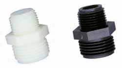 Garden Hose Adapter: Male Hose to Male Pipe, 3/4" MGHT, Nylon