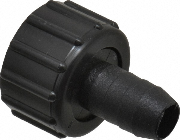 Garden Hose Adapter: Female Hose to Barb, 3/4" FGHT, Polypropylene - Polypropylene, Female Hose to Barb Connector