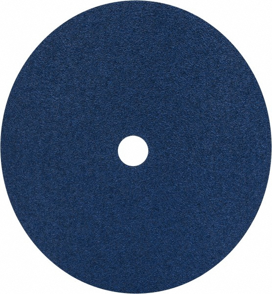Fiber Disc:  9-1/8" Disc Dia, 7/8" Hole, Arbor Hole, 50 Grit, Zirconia Alumina - Coarse Grade, Blue, Series F826P