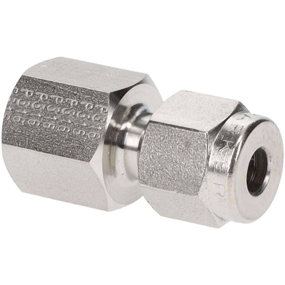 Compression Tube Connector: 1/8-27" Thread, Compression x FNPT