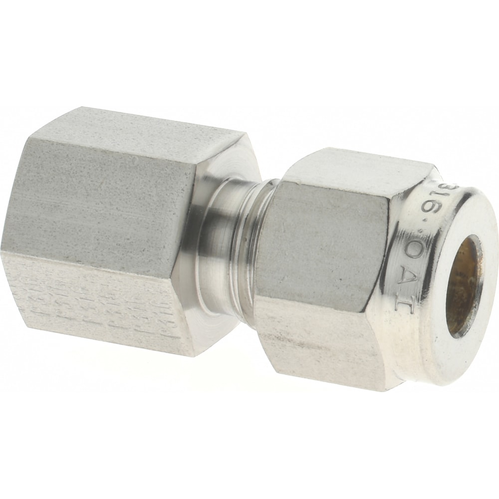 Parker 4FSC2N-316 Compression Tube Connector: 1/8-27" Thread, Compression x FNPT Image