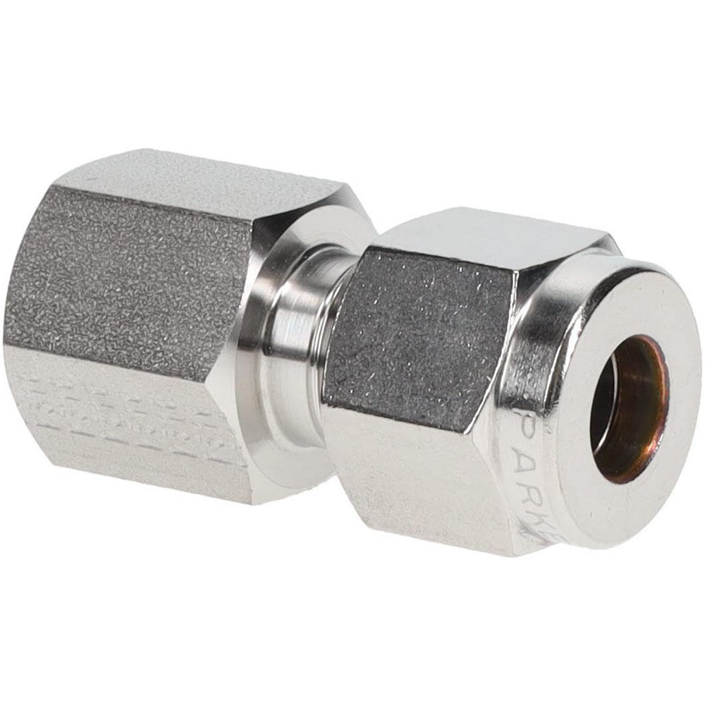 Compression Tube Connector: 1/8-27" Thread, Compression x FNPT