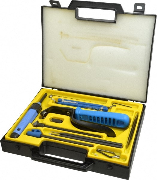 Hand Deburring Tool Set: 23 Pc, High Speed Steel