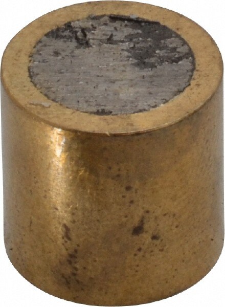 1/2" Diam x 1/2" High, 3-1/2 Lb Average Pull Force, 7 Lb Max Pull Force, Neodymium Rare Earth Shielded Magnet