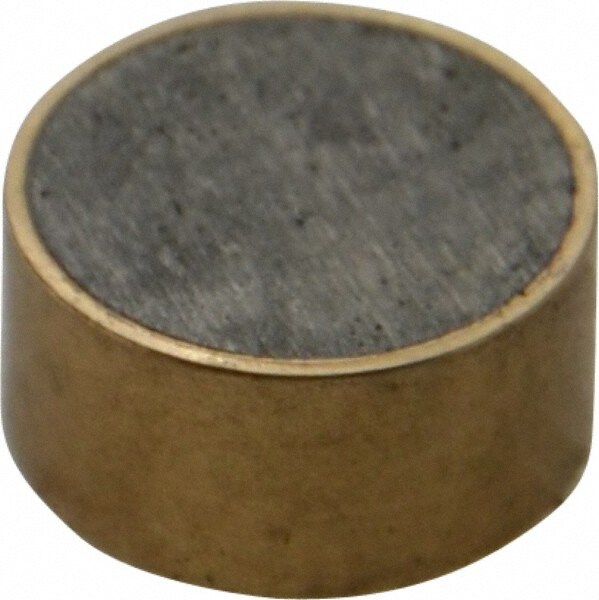 3/4" Diam x 3/8" High, 6-1/2 Lb Average Pull Force, 13 Lb Max Pull Force, Neodymium Rare Earth Shielded Magnet
