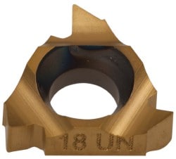 Laydown Threading Insert: 06 IR 18 UN BXC, Solid Carbide