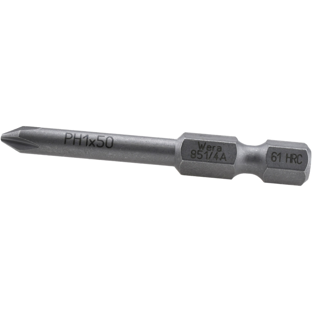 Wera - Power Screwdriver Bit: #1 Phillips, PH1 Speciality Point