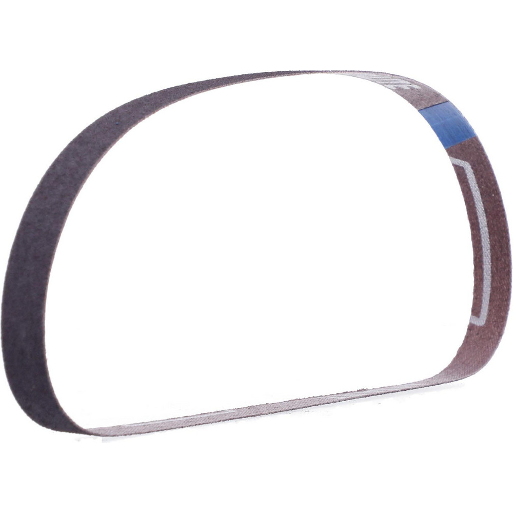 Abrasive Belt: 1/2" Wide, 24" OAL, 80 Grit, Aluminum Oxide - Coated, Coarse Grade, X Weighted, Wet & Dry,  Series R283