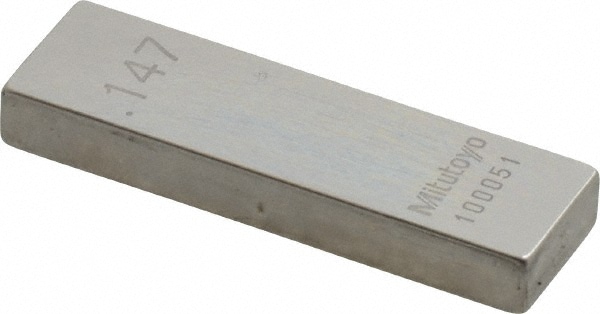 Rectangle Steel Gage Block: 0.147", Grade AS-1