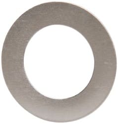 Steel Round Shim 0.007 Thickness 5/8 ID 1 OD Matte Finish Pack of 10 Full Hard Temper 