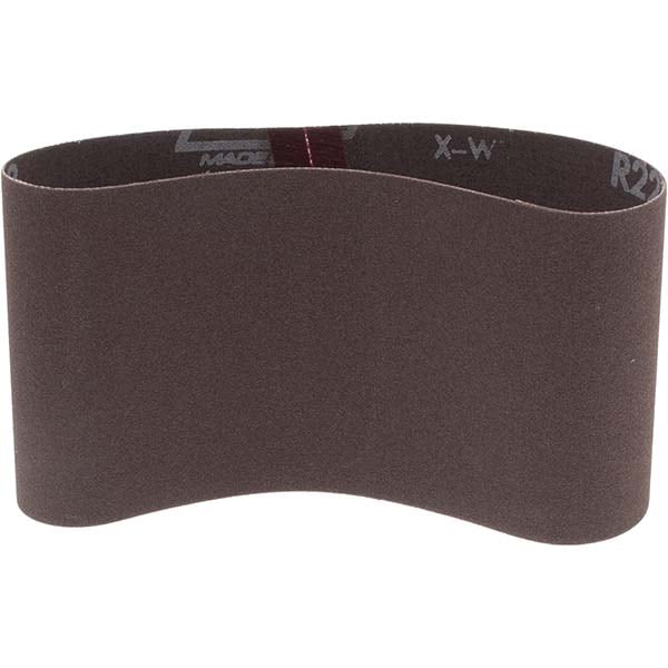Abrasive Belt: 3-1/2" Wide, 15-1/2" Long, 150 Grit, Aluminum Oxide