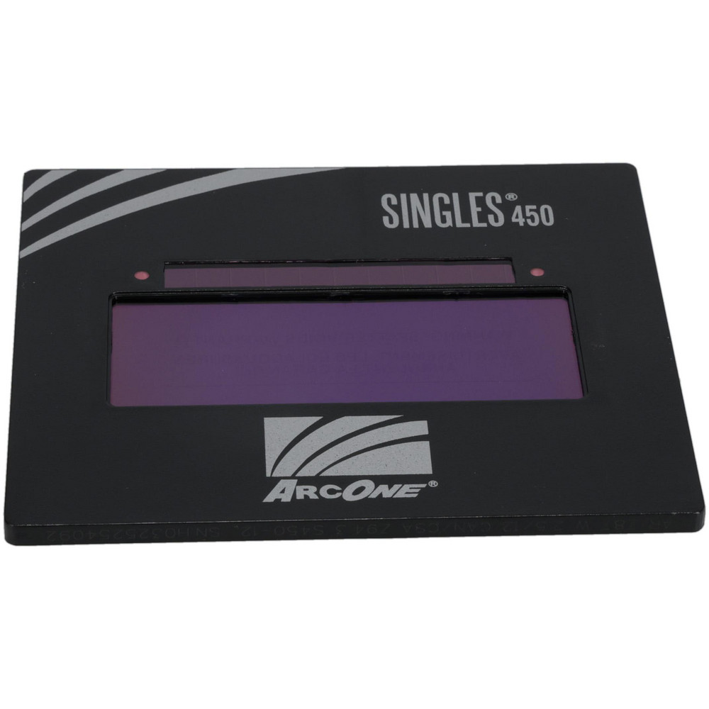 5-1/4" Wide x 4-1/2" High, Lens Shade 12, Auto-Darkening Lens - 0.2" Thick, Green, Horizontal Mount