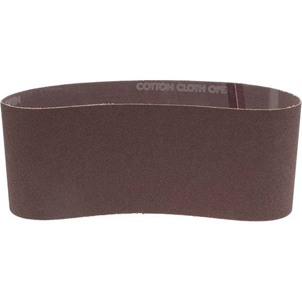 Abrasive Belt: 4" Wide, 24" Long, 100 Grit, Aluminum Oxide