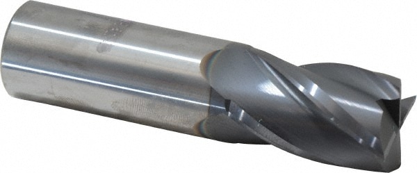 SGS 30028 Square End Mill: 1 Dia, 1-1/2 LOC, 1 Shank Dia, 4 OAL, 4 Flutes, Solid Carbide Image