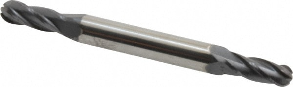 SGS 31229 Ball End Mill: 0.2031" Dia, 0.5" LOC, 4 Flute, Solid Carbide Image