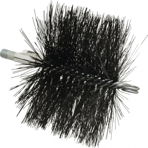 Schaefer Brush 43385 Double Stem/Spiral Tube Brush: 6-1/2" Dia, 7-1/2" OAL 